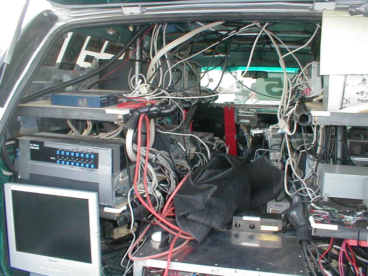 CalTech's vehicle was run by a team of personal computers, networked together