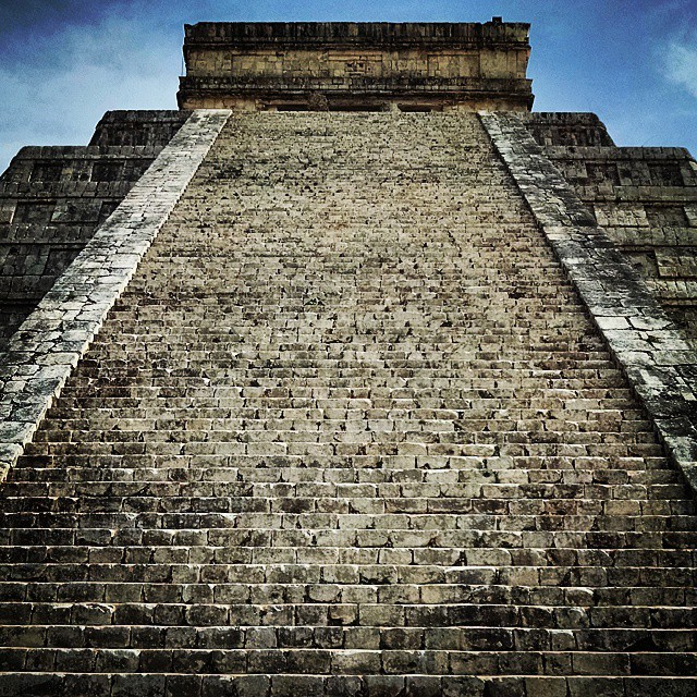 The El Castillo step-pyramid of Chichen Itza