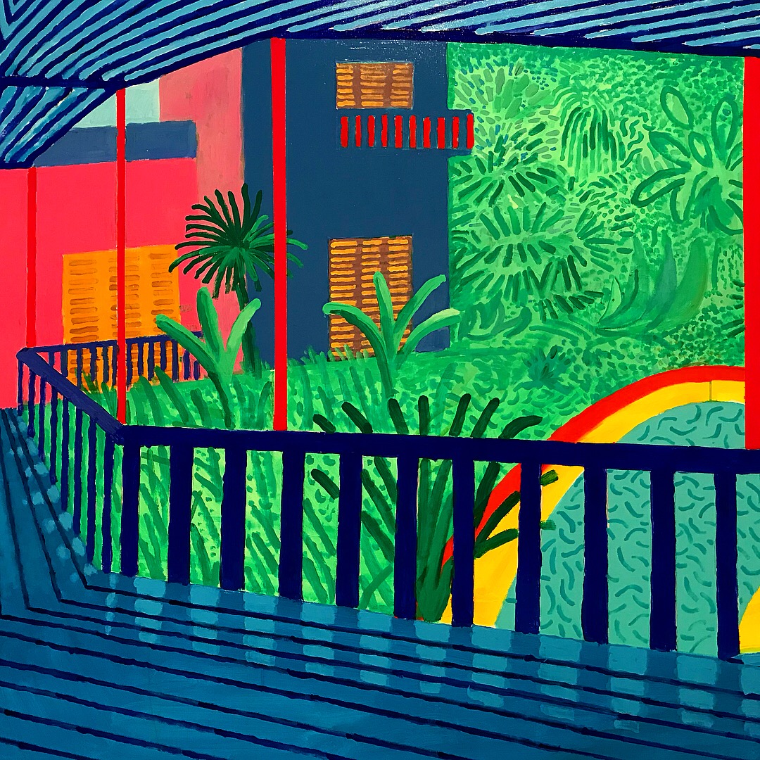 David Hockney, Large Interior, Los Angeles