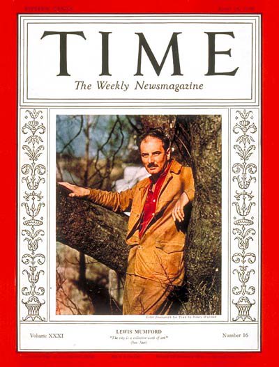 Lewis Mumford on Time Magazine cover