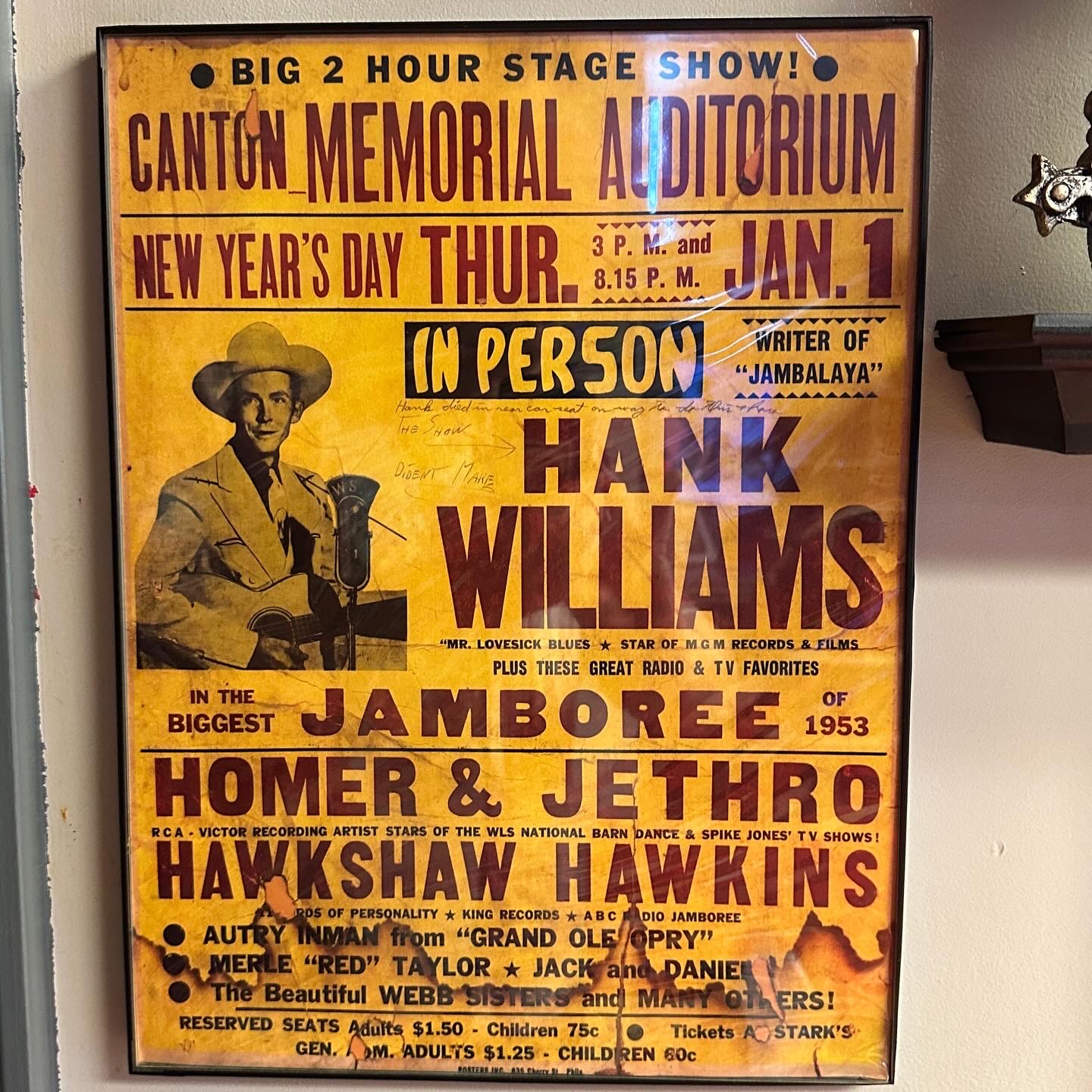 Hank show poster